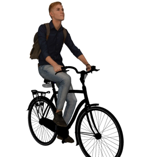 骑自行车的人精细人物模型 (11)